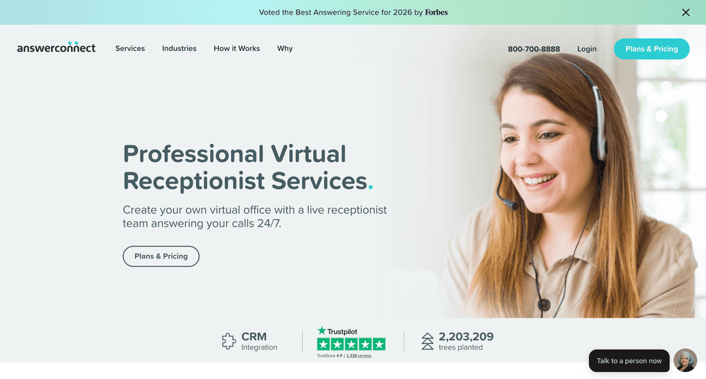 AnswerConnect, Brand Sreenshot